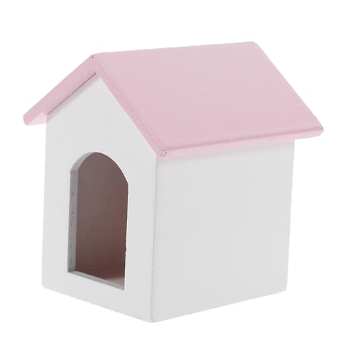 HONITANO Mini-Hausmodell holzspielzeug spielzeughaus Dollhouse Dekoration Rosa Dach Puppenhaus Dekoration Puppenhaus möbel Miniaturhäuser Zubehör für Puppenhäuser aus Holz -Kit hölzern HONITANO Mini-Hausmodell holzspielzeug spielzeughaus Dollhouse Dekoration Rosa Dach Puppenhaus Dekoration Puppenhaus möbel Miniaturhäuser Zubehör für Puppenhäuser aus Holz -Kit hölzern von HONITANO