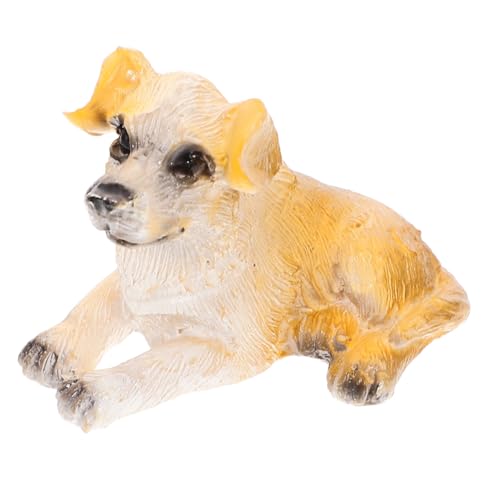 HONITANO Mini-Hund Welpen-Dekore Miniatur-Welpenfiguren hundefiguren schmuck Gastgeschenke für Hunde dekorativer Hundeschmuck kognitives Modell des Hundes Minifiguren Tierspielzeug Plastik von HONITANO