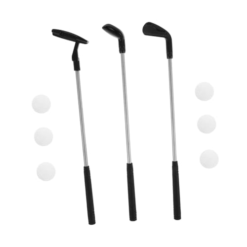 HONITANO Mini Indoor Golfspiel Set mit Robusten Mini Golf Schlägern und Kleinen Bällen Desktop Golfspiel für Langlebiges Zubehör für Zuhause und Schreibtischspaß von HONITANO