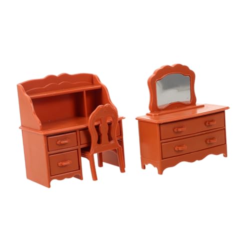 HONITANO Mini -Make -up -Tisch Puppenhaus Schlafzimmer Mini Möbelmodelle Make-up-Waschtisch für Mädchen Puppenhauszubehör Schminktisch Harz Hellbraun HONITANO Mini -Make -up -Tisch Puppenhaus Schlafzimmer Mini Möbelmodelle Make-up-Waschtisch für Mädchen Puppenhauszubehör Schminktisch Harz Hellbraun von HONITANO
