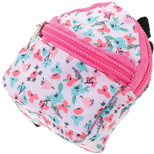 HONITANO Mini Puppenrucksack aus Polyester Dekorativer Rucksack für Puppen Kleiner Rucksack für Puppenhaus und Kinderprojekte Farbenfroh und Leicht für Kleine von HONITANO