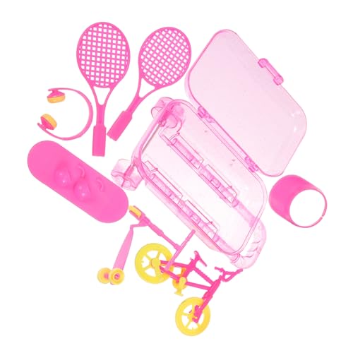 HONITANO Mini Puppenzubehör Koffer Set mit Sport Reise-Accessoires für Puppenhaus Spielset aus Robustem Kunststoff Farbenfrohes Mini für Kreatives Rollenspiel Zufällige HONITANO Mini Puppenzubehör Koffer Set mit Sport Reise-Accessoires für Puppenhaus Spielset aus Robustem Kunststoff Farbenfrohes Mini für Kreatives Rollenspiel Zufällige von HONITANO