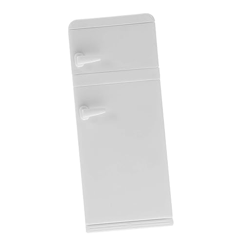 HONITANO Mini-Schlafzimmer-Accessoires Mini-Ornamente Zum Basteln Küchenminiaturen Mini-hauskühlschrank Miniatur-Dinge Miniaturkühlschrank Zum Basteln Puppenmöbel Plastik Weiß von HONITANO