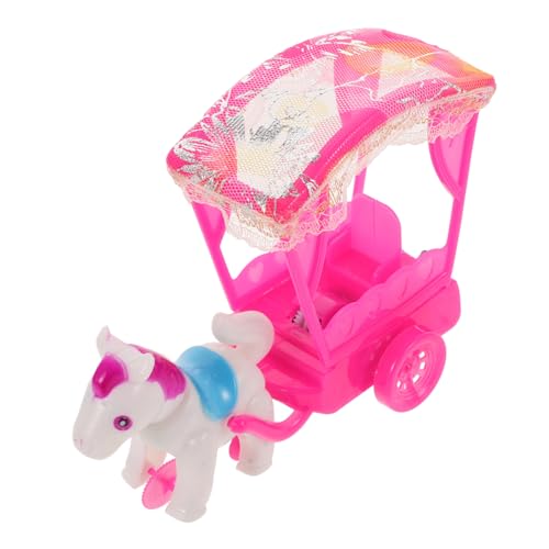 HONITANO Mini Spielzeugpferdekutsche mit Reibungsantrieb Farbenfrohes Cartoon Auto für Kleinkinder Fördert Motorische Fähigkeiten Robustes Design Party für Junge Mädchen und Kleinkinder von HONITANO