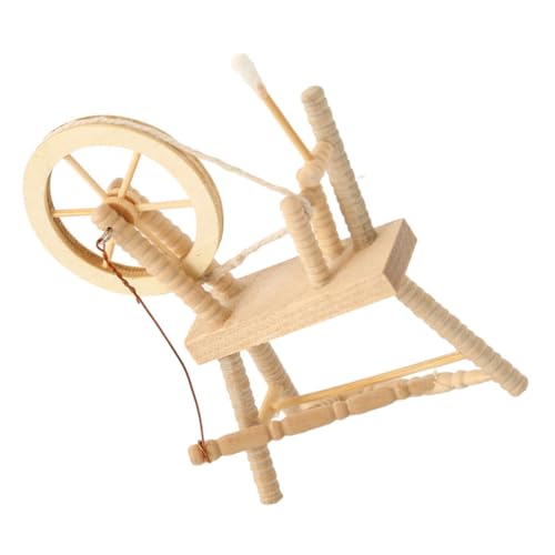 HONITANO Vintage-nähmaschine Aus Holz Für Puppenhaus-Miniatur Im Maßstab 1:12 Spinnrad Für Puppenhaus-möbelset HONITANO Vintage-nähmaschine Aus Holz Für Puppenhaus-Miniatur Im Maßstab 1:12 Spinnrad Für Puppenhaus-möbelset von HONITANO