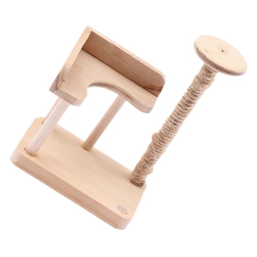 HONITANO Miniatur Holz Katzenklettergerüst Puppenhaus Dekoration Handgefertigt Miniatur Haustiermöbel Modell Katzenkratzbaum für Bjd Puppen Zubehör von HONITANO