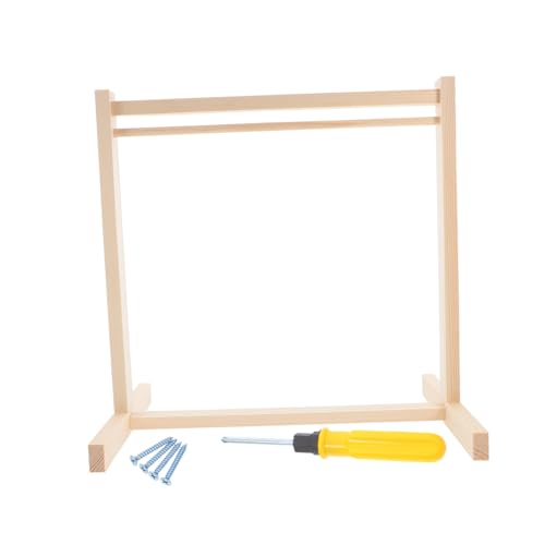 HONITANO Miniatur Holz Kleiderständer Puppenkleider Organizer Stabiler Puppenhaus Garderobenständer Zubehör von HONITANO