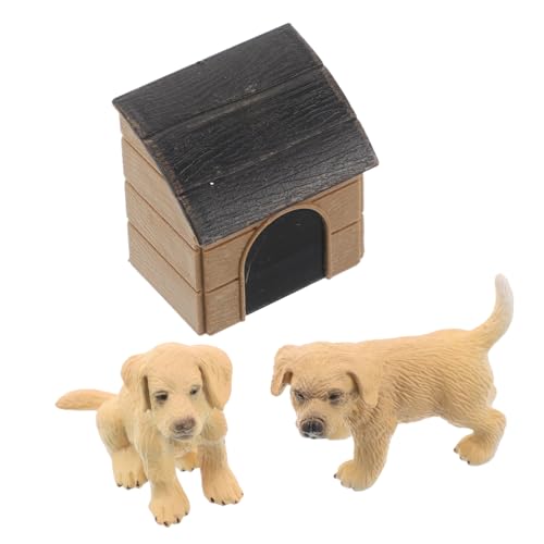 HONITANO Miniatur Hundespielzeug Set mit Realistischem Hundehäuschen und Niedlichen Figuren Liebevolle Puppenhaus Dekoration für Garten und Geschenkidee für Hundeliebhaber HONITANO Miniatur Hundespielzeug Set mit Realistischem Hundehäuschen und Niedlichen Figuren Liebevolle Puppenhaus Dekoration für Garten und Geschenkidee für Hundeliebhaber von HONITANO
