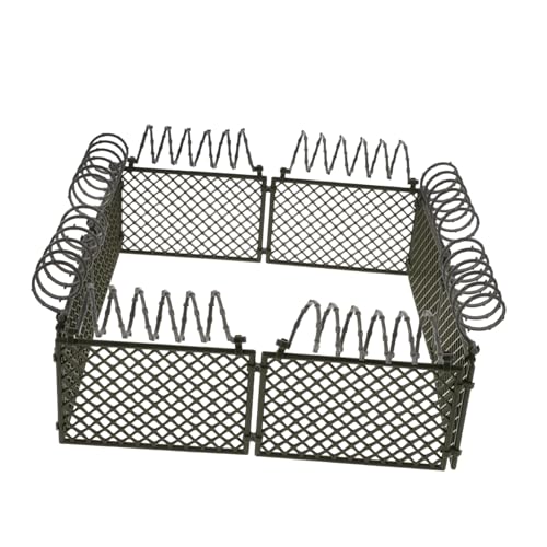 HONITANO Miniatur Militärzaun DIY Modellzaun für Gefängnis und Farmszenen Einfach Montierbar Realistische Grüne Kunststoffzaun Modelle für Puppenhaus Zubehör und Dioramen HONITANO Miniatur Militärzaun DIY Modellzaun für Gefängnis und Farmszenen Einfach Montierbar Realistische Grüne Kunststoffzaun Modelle für Puppenhaus Zubehör und Dioramen von HONITANO