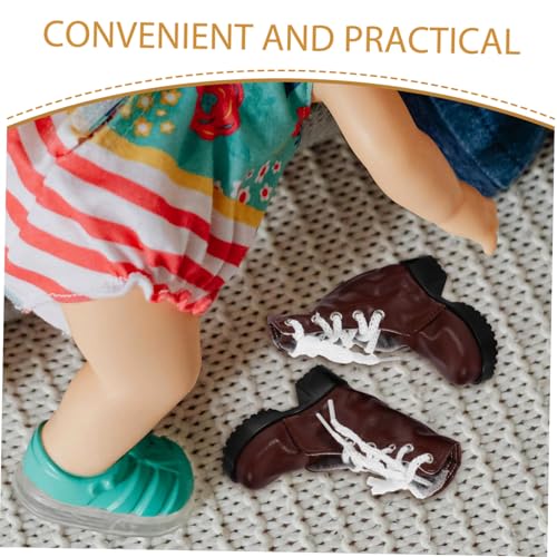 HONITANO Miniatur Puppen Stiefel Stabile Puppenschuhe Praktische und Dekorative Accessoires für Puppenhaus und Kostüm Geeignet als für Vielseitig Kombinierbar von HONITANO