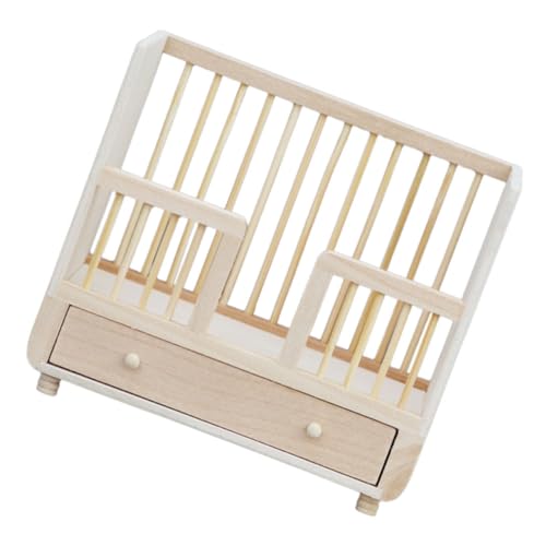 HONITANO Miniatur Puppenbett aus Holz Naturbelassen Geeignet als Puppenhaus Zubehör Dekoratives Möbel für Miniatur Schlafzimmer Realistische Szene Fördert Kreativität und Fantasie bei HONITANO Miniatur Puppenbett aus Holz Naturbelassen Geeignet als Puppenhaus Zubehör Dekoratives Möbel für Miniatur Schlafzimmer Realistische Szene Fördert Kreativität und Fantasie bei von HONITANO