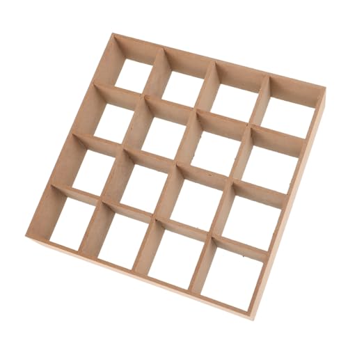 HONITANO Miniatur Puppenhaus Möbel Bücherregal aus Langlebigem MDF Praktisches Miniaturregal für Puppenstube Vielseitiges Dekorations Spielzubehör für DIY Modelle von HONITANO