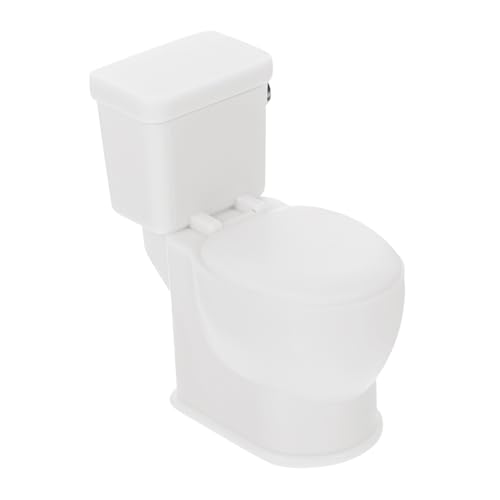 HONITANO Miniatur Puppenhaus Toilette mit Spülfunktion Weiße Mini Badezimmer Deko Realistisch Gestaltetes Puppenzubehör für Mini Haus Ausstattung Handliches Modell für Detailreiche HONITANO Miniatur Puppenhaus Toilette mit Spülfunktion Weiße Mini Badezimmer Deko Realistisch Gestaltetes Puppenzubehör für Mini Haus Ausstattung Handliches Modell für Detailreiche von HONITANO