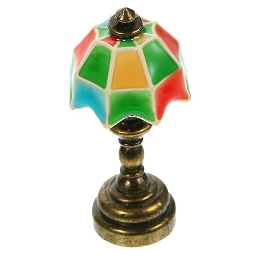 HONITANO Miniatur Tischlampe Retro Design für Puppenhaus Dekorative Miniatur Lampe aus Sicherem für Miniaturlandschaften und Puppenmöbel für Kreative Gestaltung von Mini Häusern HONITANO Miniatur Tischlampe Retro Design für Puppenhaus Dekorative Miniatur Lampe aus Sicherem für Miniaturlandschaften und Puppenmöbel für Kreative Gestaltung von Mini Häusern von HONITANO