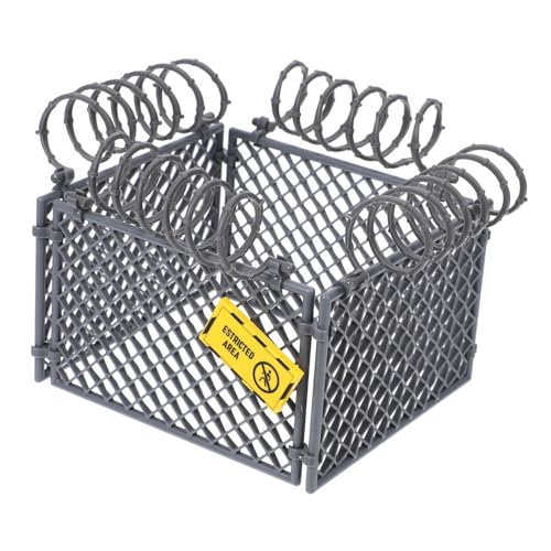 HONITANO Miniatur Zaun mit DIY Schutznetz Robustes Zubehör für Kreative Fördert Feinmotorik und Räumliches Denken für Garten und Armee Szenarien HONITANO Miniatur Zaun mit DIY Schutznetz Robustes Zubehör für Kreative Fördert Feinmotorik und Räumliches Denken für Garten und Armee Szenarien von HONITANO