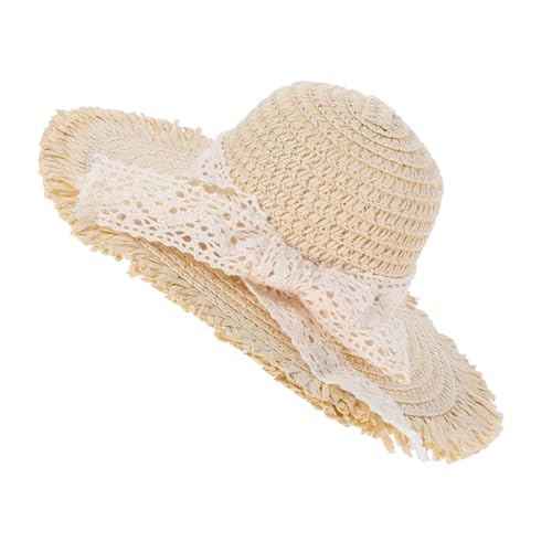 HONITANO Miniaturisierte Strohhüte mit Spitzenverzierung Handgefertigte Accessoires für Puppen DIY Bastelbedarf und Foto Requisiten Beige für Kreative Projekte und Festliche Anlässe HONITANO Miniaturisierte Strohhüte mit Spitzenverzierung Handgefertigte Accessoires für Puppen DIY Bastelbedarf und Foto Requisiten Beige für Kreative Projekte und Festliche Anlässe von HONITANO