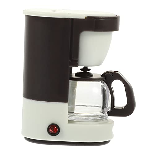 HONITANO Miniaturkaffee Maschine für Puppenhaus Beige Kaffeeküchenzubehör für Realistischen Details Sicher und Langlebig für Fotos und Miniatur Dekorationen von HONITANO