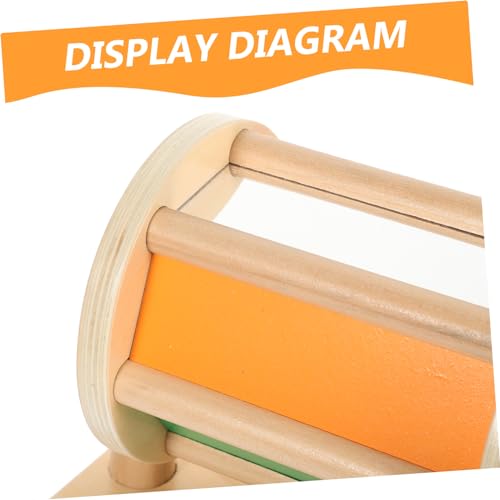 HONITANO Montessori Holzspielzeug Textiltrommel mit Pädagogisches Schlaginstrument für Kleinkinder Sicherer Sensorischer Lernspaß für Jungen und Mädchen Geschenkidee für Geburtstage und von HONITANO