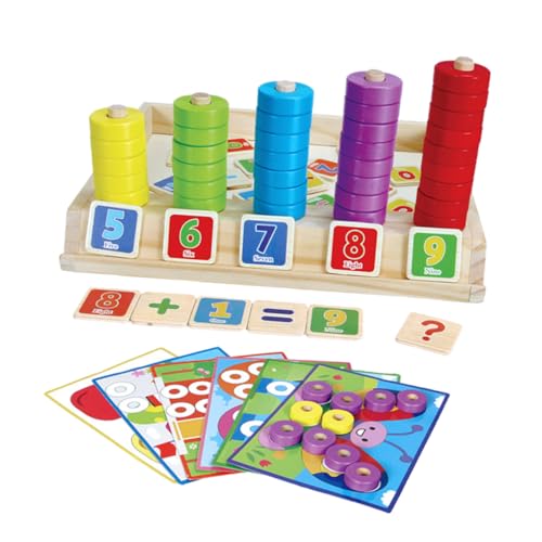 HONITANO Montessori Puzzle Lernspielzeug aus Holz Pädagogisches Rechenspiel mit Zahlen und Farben Fördert Feinmotorik und Farberkennung für Ab Jahren Sicher und Langlebig HONITANO Montessori Puzzle Lernspielzeug aus Holz Pädagogisches Rechenspiel mit Zahlen und Farben Fördert Feinmotorik und Farberkennung für Ab Jahren Sicher und Langlebig von HONITANO