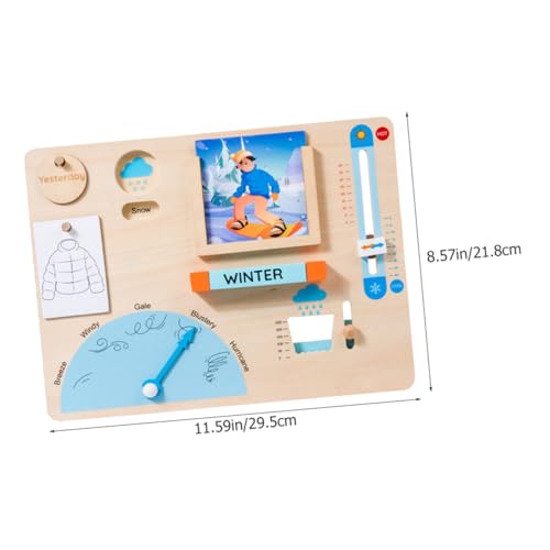 HONITANO Montessori Wettervorhersage Lernspielzeug aus Holz Pädagogisches Wetterschild für Kleinkinder Ab Jahren Wetterbezogenes Lernbrett Feinmotorik und Aufmerksamkeit HONITANO Montessori Wettervorhersage Lernspielzeug aus Holz Pädagogisches Wetterschild für Kleinkinder Ab Jahren Wetterbezogenes Lernbrett Feinmotorik und Aufmerksamkeit von HONITANO