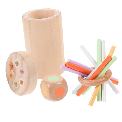 HONITANO Motorikspielzeug Ab Jahre Holz Balancierstäbe Feinmotorik Lernspielzeug für Kleinkinder Montessori Sensorikspielzeug Gleichgewicht und Sozialkompetenz Tragbar und Vielseitig von HONITANO