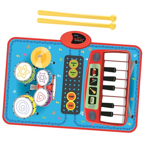 HONITANO Musikmatte Spieldecke Spielmatte Fußmatte Teppiche Kinderspielzeug Kinderteppich Bodenklaviermatte Klavierteppich Für Percussion-trommelmatte Tanzmatten Stoff von HONITANO