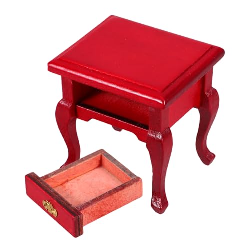 HONITANO Nachttisch Nachttische Kommode Exquisite Kleine Möbel Dekorativer Mini Puppenhausständer Kleiner Lagerschrank Miniatur Szene Seitenschrank Kleiner Beistelltisch Rotes HONITANO Nachttisch Nachttische Kommode Exquisite Kleine Möbel Dekorativer Mini Puppenhausständer Kleiner Lagerschrank Miniatur Szene Seitenschrank Kleiner Beistelltisch Rotes von HONITANO