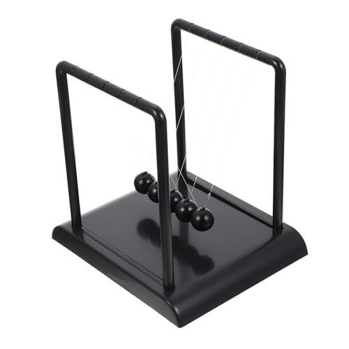 HONITANO Newton Schreibtischdekoration Balance Ball mit Verbreitertem Sockel Stabiles Kinetisches Schaukelornament für Home Office Pädagogisches Physikspielzeug Wissenschaftliche Desktop von HONITANO