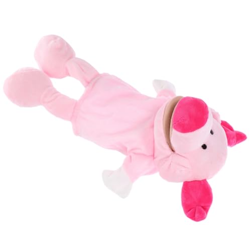 HONITANO Niedliche Handpuppe Schwein aus Weichem Plüsch Interaktive Tierhandpuppe für Geschichten Fördert Kreativität und Kommunikation für Familien und Rollenspiele von HONITANO