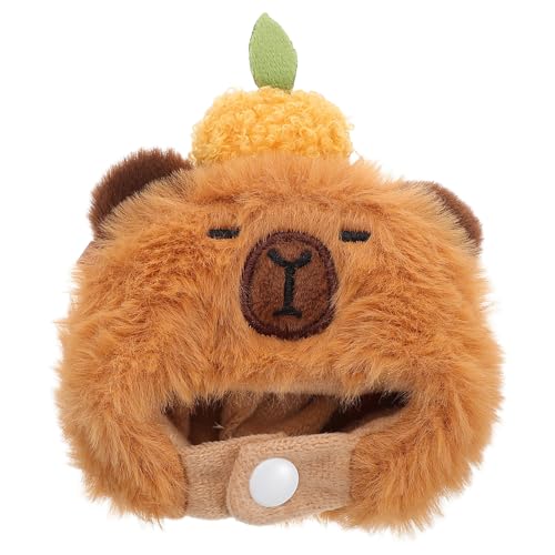 HONITANO Niedlicher Plüsch Meerschweinchen Hut für Puppen Modisches Anziehzubehör Weiches Tierkostüm für Kreative Spielstunden Geeignet für Halloween und Puppenspiele HONITANO Niedlicher Plüsch Meerschweinchen Hut für Puppen Modisches Anziehzubehör Weiches Tierkostüm für Kreative Spielstunden Geeignet für Halloween und Puppenspiele von HONITANO