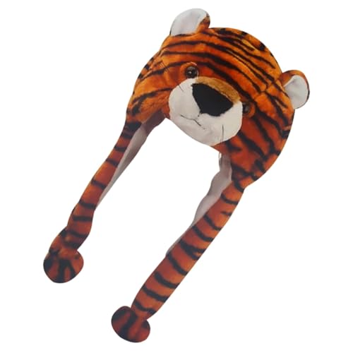 HONITANO Niedlicher Tiger Wintermütze aus Weichem Plüsch Dekorative Wintermütze für Jungen und Mädchen Bequemer Tierhut als Kinderaccessoire für Geburtstagsfeiern und Festliche Anlässe HONITANO Niedlicher Tiger Wintermütze aus Weichem Plüsch Dekorative Wintermütze für Jungen und Mädchen Bequemer Tierhut als Kinderaccessoire für Geburtstagsfeiern und Festliche Anlässe von HONITANO