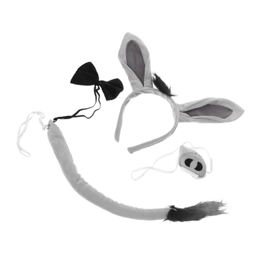 HONITANO Niedliches Esel Kostüm mit Ohren Haarreif und Leichtes Donkey Headband für Karneval Halloween Party Cosplay Zubehör HONITANO Niedliches Esel Kostüm mit Ohren Haarreif und Leichtes Donkey Headband für Karneval Halloween Party Cosplay Zubehör von HONITANO