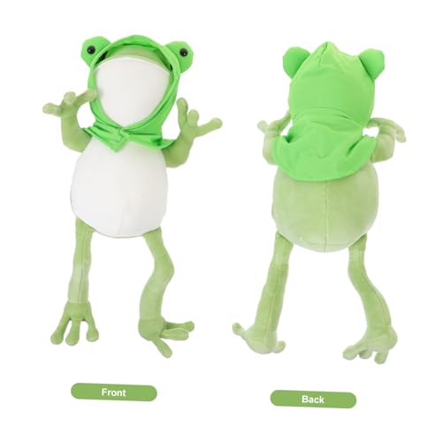 HONITANO Niedliches Grünes Frosch Plüschtier Kuscheltier aus Weichem Stofftier für Geschenk Deko Schlafzimmer Ab Jahren von HONITANO