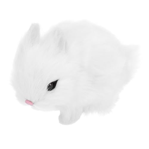 HONITANO Niedliches Robustes Hasen aus Kunststoff und Plüsch Realistische Hasenfigur für und Kinderzimmer Weiches Langlebiges Kuscheltier für Junge Mädchen und Osterdeko HONITANO Niedliches Robustes Hasen aus Kunststoff und Plüsch Realistische Hasenfigur für und Kinderzimmer Weiches Langlebiges Kuscheltier für Junge Mädchen und Osterdeko von HONITANO