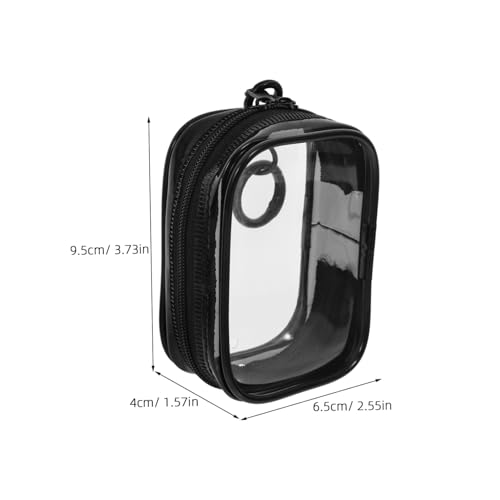 HONITANO PVC Transparente Aufbewahrungstasche mit Reißverschluss und Schlüsselanhänger Schutz für Puppen Sammelfiguren und Schmuck Klare Organizer Tasche Multifunktionale Kleine von HONITANO
