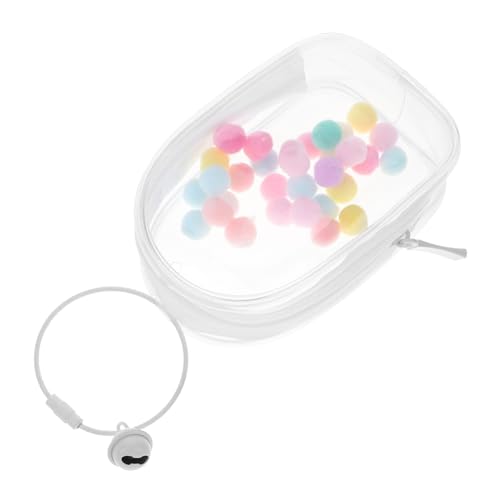 HONITANO PVC Transparente Puppen Display Tasche Kleine Klare PVC Tasche mit Ring und Glocke Hochtransparente Aufbewahrungstasche für Puppen und Mini Figuren Praktische Transparente HONITANO PVC Transparente Puppen Display Tasche Kleine Klare PVC Tasche mit Ring und Glocke Hochtransparente Aufbewahrungstasche für Puppen und Mini Figuren Praktische Transparente von HONITANO