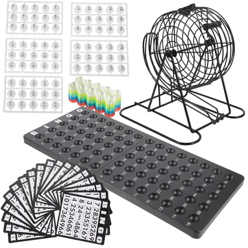 HONITANO Party Bingo Spielset American Bingo mit Zubehör für Familien und Freunde Lustiges Gesellschaftsspiel für Erwachsene und Ab Jahren für Partys und Treffen von HONITANO