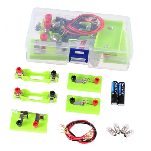 HONITANO Physik Experimentierkasten Elektrischer Schaltkreis Bausatz mit Batterie Einfaches Schaltkreis Übungs und Lehrgerät für Schule Labor Praxis und Kreativität HONITANO Physik Experimentierkasten Elektrischer Schaltkreis Bausatz mit Batterie Einfaches Schaltkreis Übungs und Lehrgerät für Schule Labor Praxis und Kreativität von HONITANO