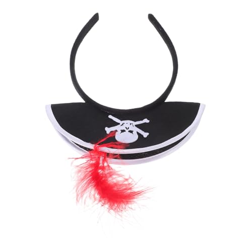 HONITANO Piraten Stirnband mit Elastischem Sitz Detailliertes Kopfschmuck Accessoire für Kostümparty und Halloween Verstellbares Piratenhut Design für Erwachsene Festliche Kopfbedeckung HONITANO Piraten Stirnband mit Elastischem Sitz Detailliertes Kopfschmuck Accessoire für Kostümparty und Halloween Verstellbares Piratenhut Design für Erwachsene Festliche Kopfbedeckung von HONITANO