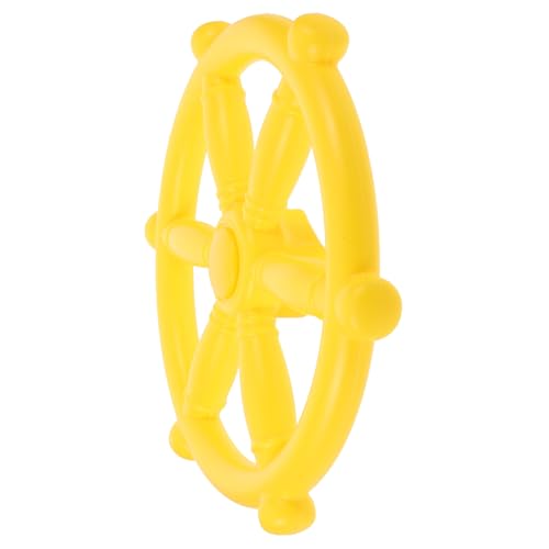 HONITANO Piratenschiff Lenkrad aus Robustem Kunststoff Gelb mit Glatten Kanten Einfach zu Montieren Zubehör für Spielturm Spielplatz und Outdoor-spielgeräte HONITANO Piratenschiff Lenkrad aus Robustem Kunststoff Gelb mit Glatten Kanten Einfach zu Montieren Zubehör für Spielturm Spielplatz und Outdoor-spielgeräte von HONITANO