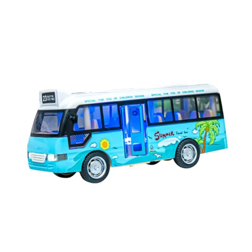 HONITANO Plastik Kinderbus Modellspielzeug mit Licht und Musik Simulierter Schulbus mit Tür Kindgerechtes Leichtes Bus für Jungen und Mädchen für Kleinkinder HONITANO Plastik Kinderbus Modellspielzeug mit Licht und Musik Simulierter Schulbus mit Tür Kindgerechtes Leichtes Bus für Jungen und Mädchen für Kleinkinder von HONITANO