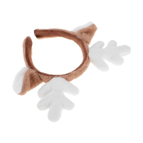 HONITANO Plüsch Rentier Geweih Haarreif mit Deer Ear Design Weiches Weihnachts Haaraccessoire für Damen Komfortabel und Atmungsaktiv für Cosplay Party und Festliche Kostüme HONITANO Plüsch Rentier Geweih Haarreif mit Deer Ear Design Weiches Weihnachts Haaraccessoire für Damen Komfortabel und Atmungsaktiv für Cosplay Party und Festliche Kostüme von HONITANO