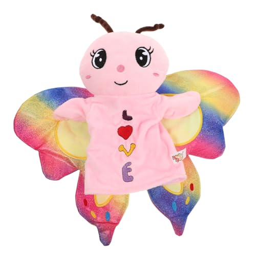 HONITANO Plüsch Schmetterling Handpuppe für Geburtsags Mitgebsel Interaktives Puppenspielzeug Fördert Eltern Junge Mädchen Spiel Geschichten Erzählen Kreative Fantasieentwicklung Langlebig von HONITANO