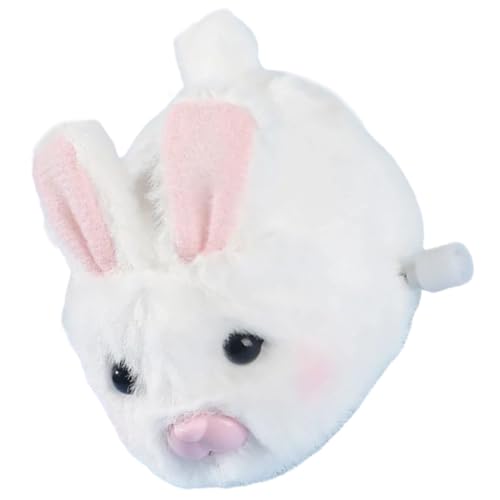 HONITANO Plüsch Wind Up Kleines Tier Wind Up Tier Kuscheltier Weißes Häschen für Geburtstagsgeschenk Kuschelspielzeug HONITANO Plüsch Wind Up Kleines Tier Wind Up Tier Kuscheltier Weißes Häschen für Geburtstagsgeschenk Kuschelspielzeug von HONITANO