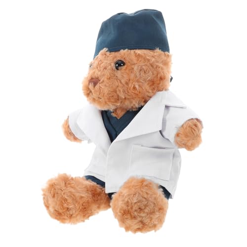 HONITANO Plüschbär mit Outfit Kuscheltier für Abschlussgeschenke Süßer und Weicher Stoffbär Kreative Geschenkidee für Sammler und Innovatives Medizinisches von HONITANO