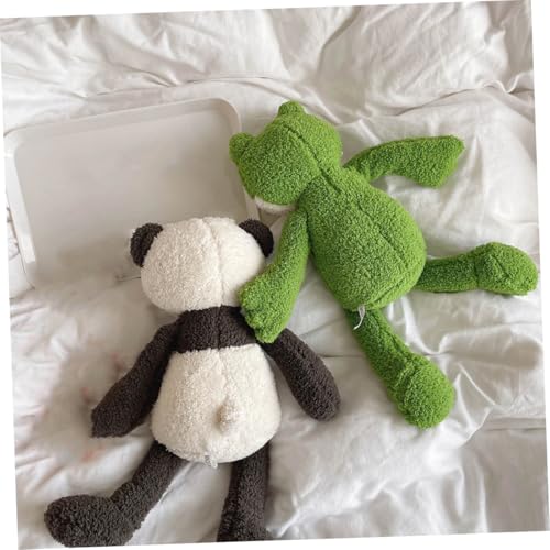 HONITANO Plüschfrosch Kuscheltier Cartoon Stofftier Weiches Waschbares Froschspielzeug Dekoratives Sofakissen für Haushalt Niedliche Froggestalt Schadstofffreies Material Gemütliche von HONITANO