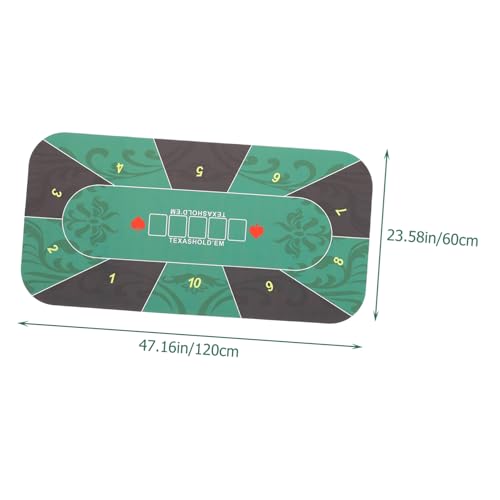 HONITANO Pokermatte rutschfest aus Gummi Tischschutz für Poker Brettspiele Personen Spielmatte für Zuhause Party und Reisen von HONITANO