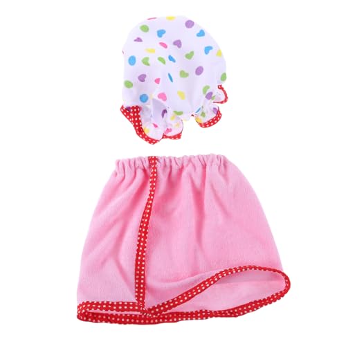 HONITANO Puppen Bademantel Set mit Hut Weiches Stilvoller Spa Look für Puppen Einzigartiges Design für Realistische von HONITANO