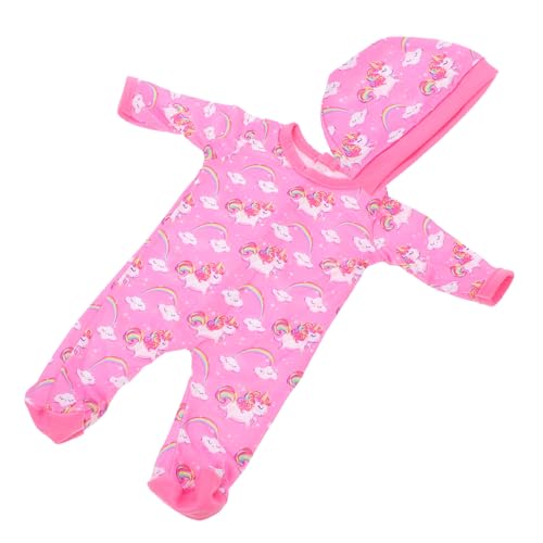 HONITANO Puppen Overall mit Hut Waschbarer Realistische Puppenkleidung für Babypuppen Spielerisches Anziehspielzeug für Kreatives Kostüm für Mädchen von HONITANO