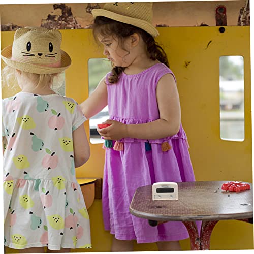 HONITANO Puppenhaus Ofen Modell Beige Kindgerechtes Lernspielzeug Robustes Küchenzubehör für Kleinkinder Fördert Kreativität und Feinmotorik Rollenspiel Zubehör von HONITANO